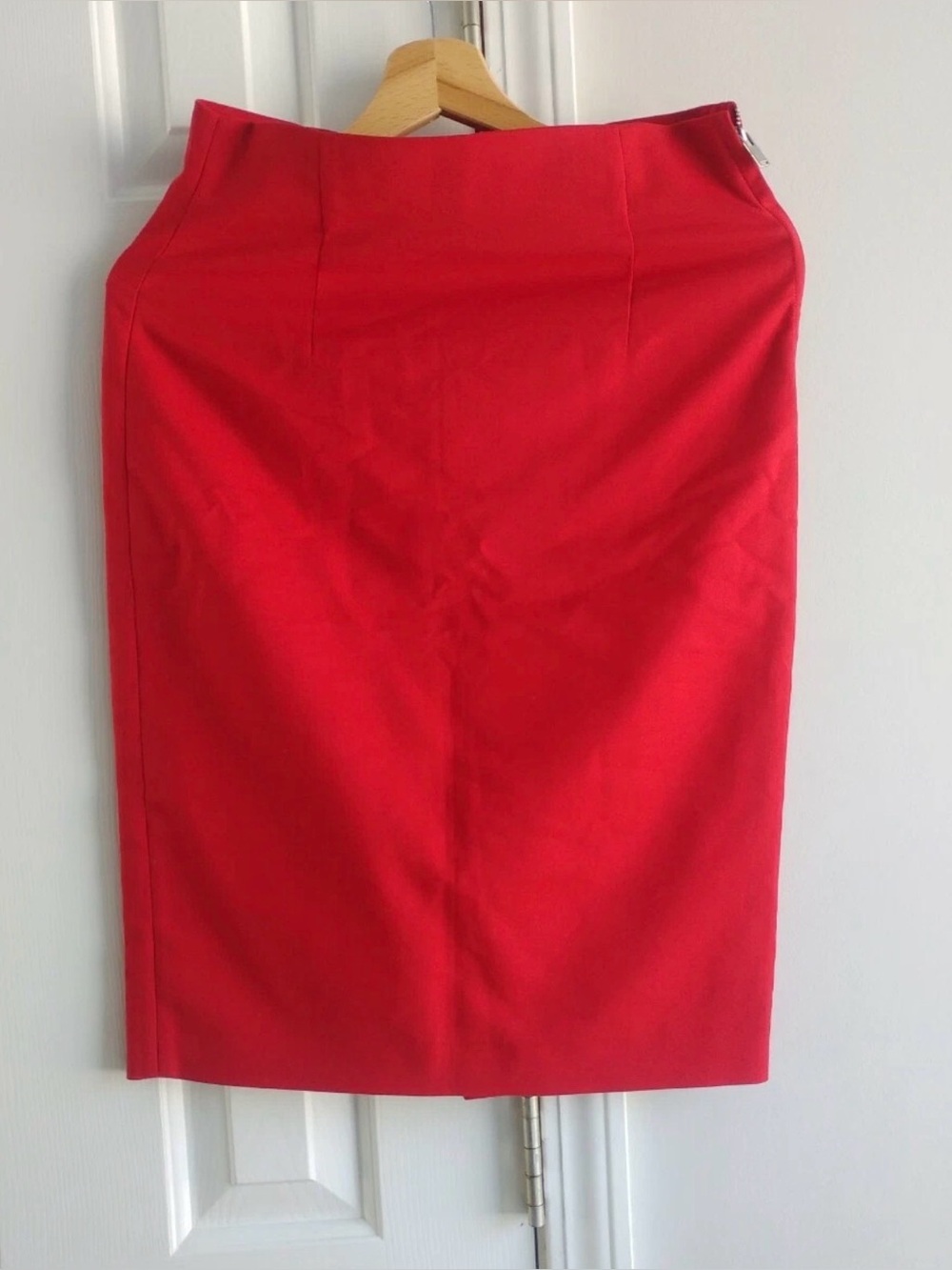 Classic Women's Office Dark Red Pencil Skirt Women's Small High waisted Sz S